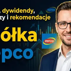 Analiza spółki Pepco: prognozy i rekomendacje. Mężczyzna w garniturze z logo Pepco.