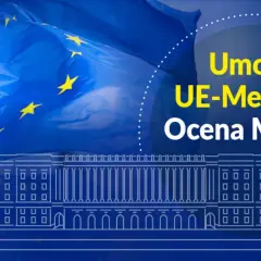Flaga UE i budynek symbolizują umowę UE-Mercosur. MRiRW ocenia, mercosur co to za porozumienie.