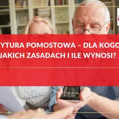 Emerytura pomostowa: dowiedz się, dla kogo, na jakich zasadach i ile wynosi. Seniorzy analizują dokumenty.