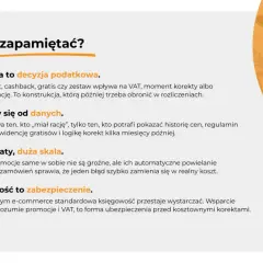 Co musisz zapamiętać? Promocja to decyzja podatkowa, VAT liczy się od danych, małe rabaty, duża skala. Księgowość to zabezpieczenie. Idealne dla b2c.