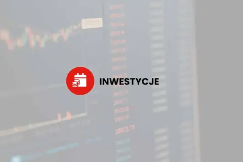 Wykresy giełdowe i tekst "INWESTYCJE" obok ikony kalendarza z monetami. Analiza wartości nominalnej akcji.