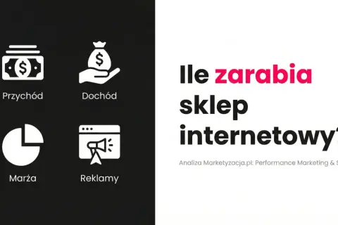 Ile zarabia sklep internetowy? Ikony: przychód, dochód, marża, reklamy. Analiza dla ecommerce.