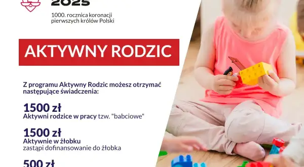 Dziecko bawi się klockami, symbolizując program "Aktywnie w żłobku".