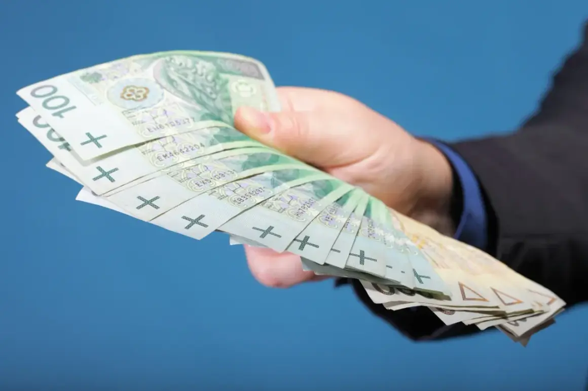 Dłoń trzyma plik banknotów 100 zł. Zastanawiasz się, co z pieniędzmi z OFE po przejściu na emeryturę?