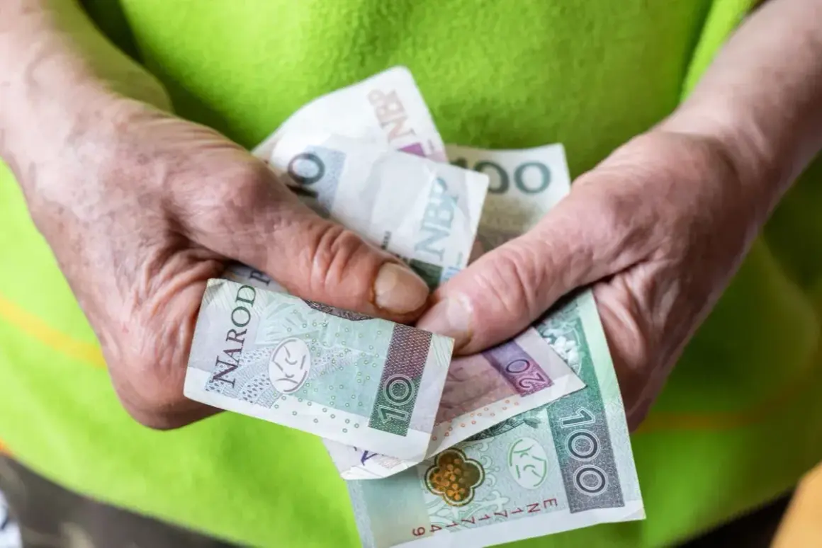 Dłonie trzymają polskie banknoty. Zastanawiasz się, ile wynosi renta socjalna?