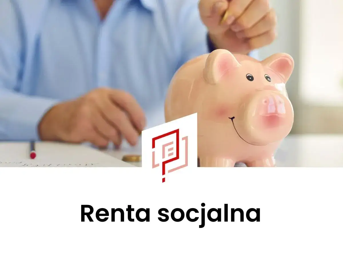 Ręka wrzuca monetę do świnki-skarbonki. Dowiedz się, ile wynosi renta socjalna i jak ją uzyskać.