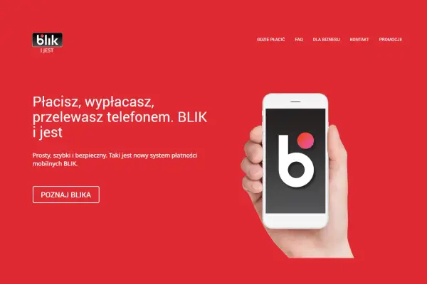 Płatność BLIKiem to prosty, szybki i bezpieczny sposób na płacenie telefonem. Poznaj BLIKA!