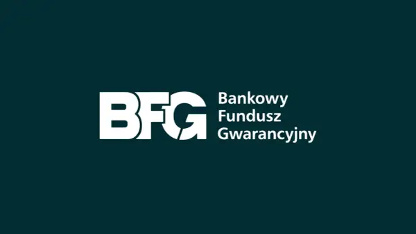 Logo BFG - Bankowy Fundusz Gwarancyjny. To instytucja, która chroni depozyty w bankach.